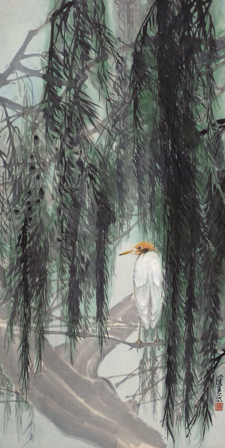 「津门网」中国女画家 陈佩秋 花鸟画作品