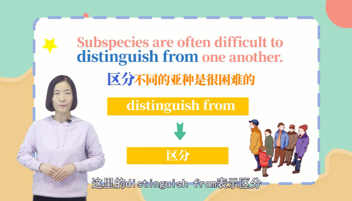 distinguish用法及搭配