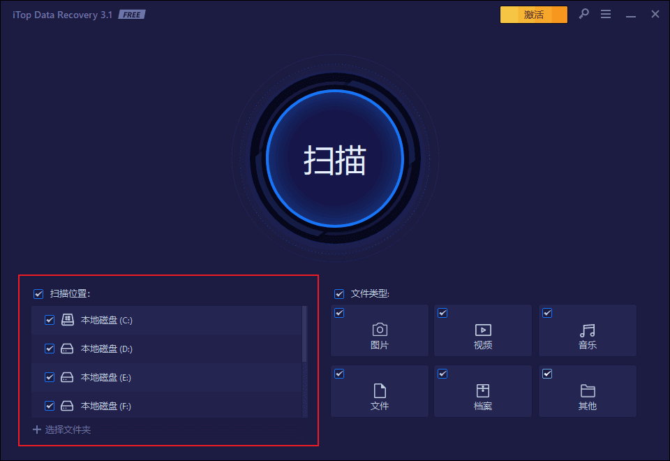 正版軟件推薦 - itop data recovery pro