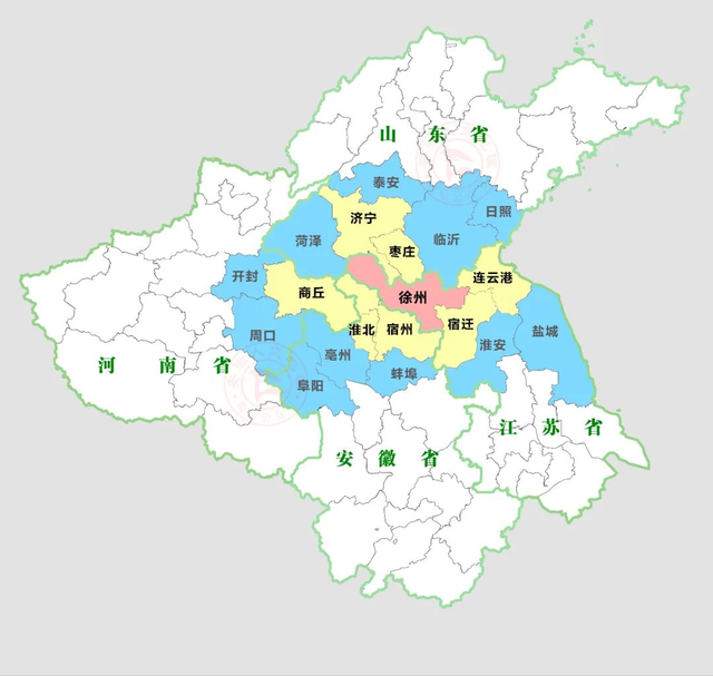 建议在江苏河南山东合理划出部分地区设立黄淮省,以引黄填海扩土
