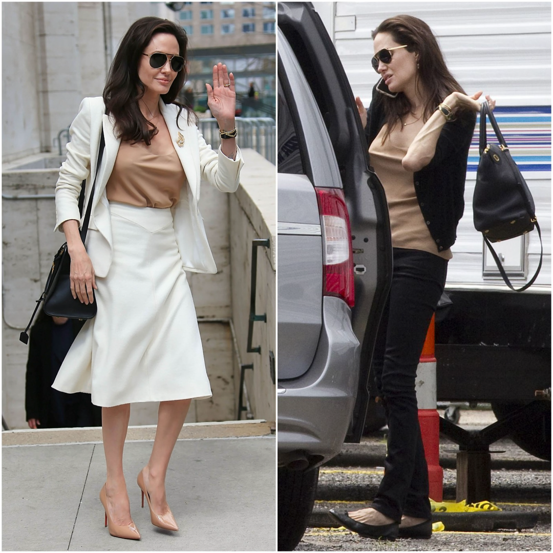 看朱莉的"黑白配"造型,才知道什么叫潮流易逝,经典永存!