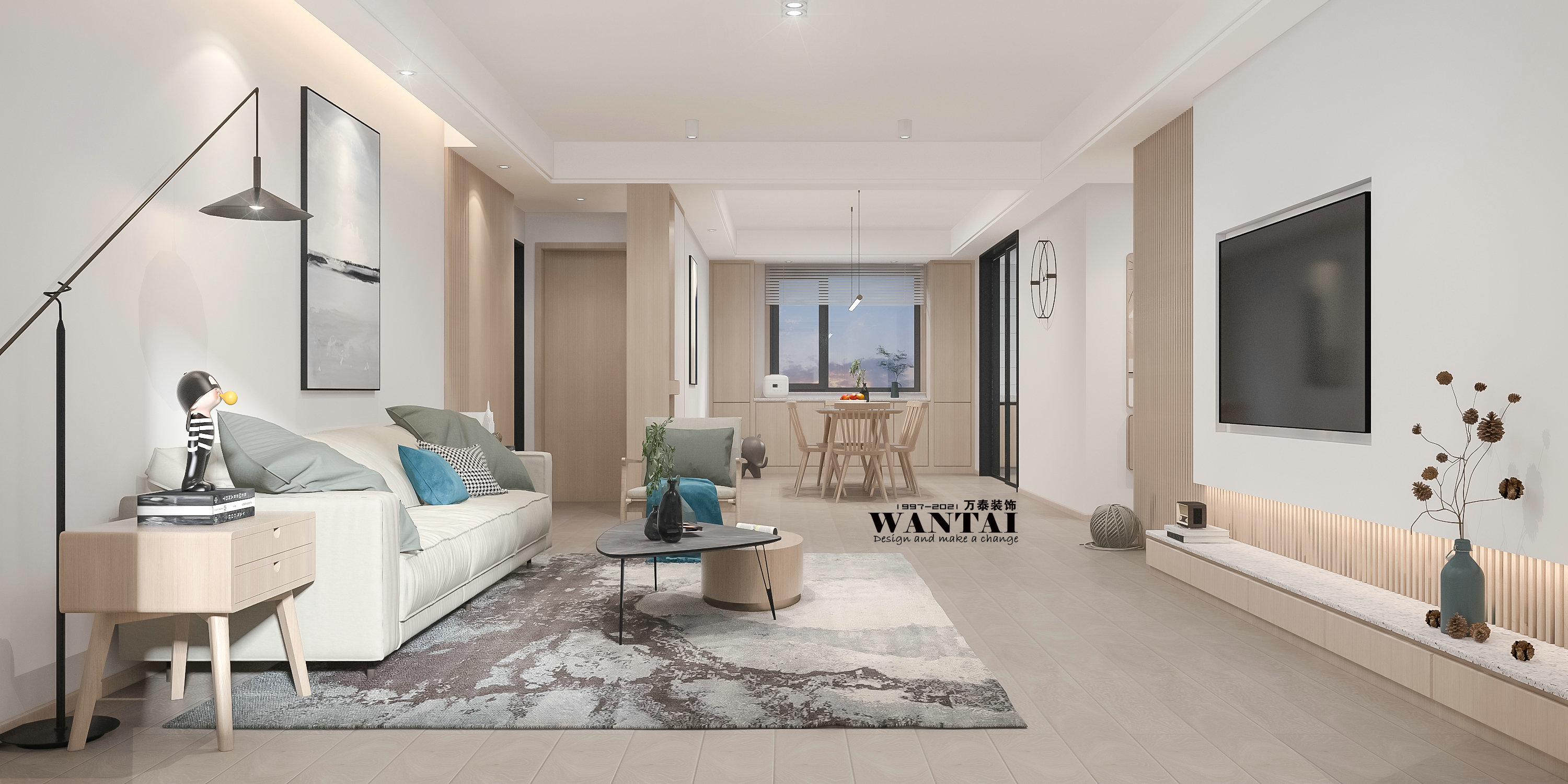 济宁金厦御园145平现代简约风格装修效果图