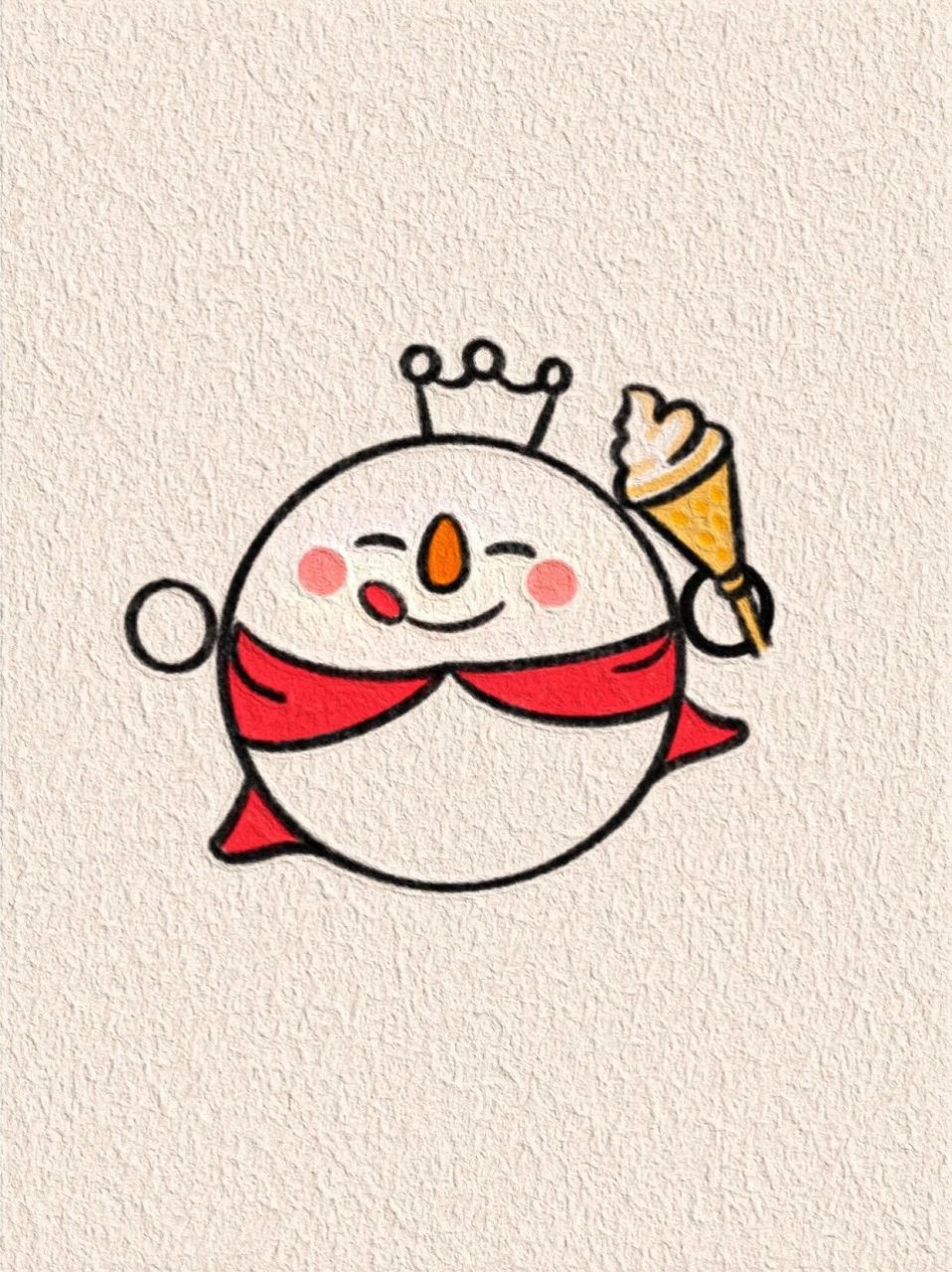 雪王简笔画教程 圆会画吧 那快来画个雪王吧
