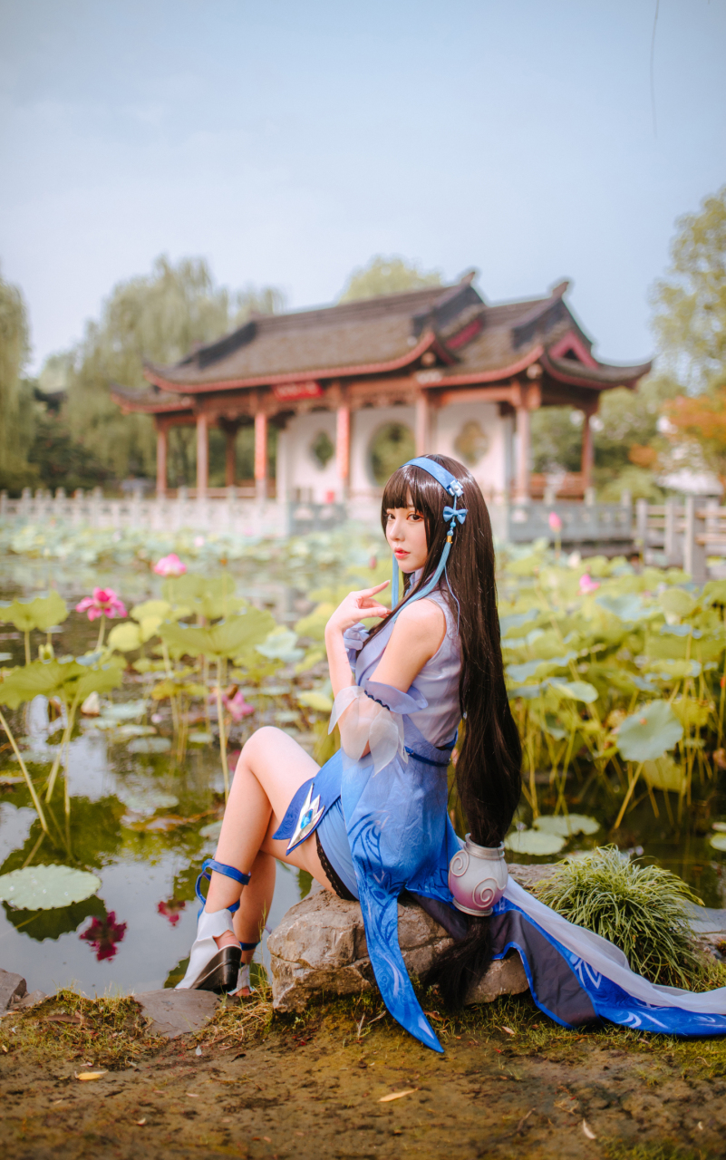 竞燃是你# 王者荣耀美图:西施cos!