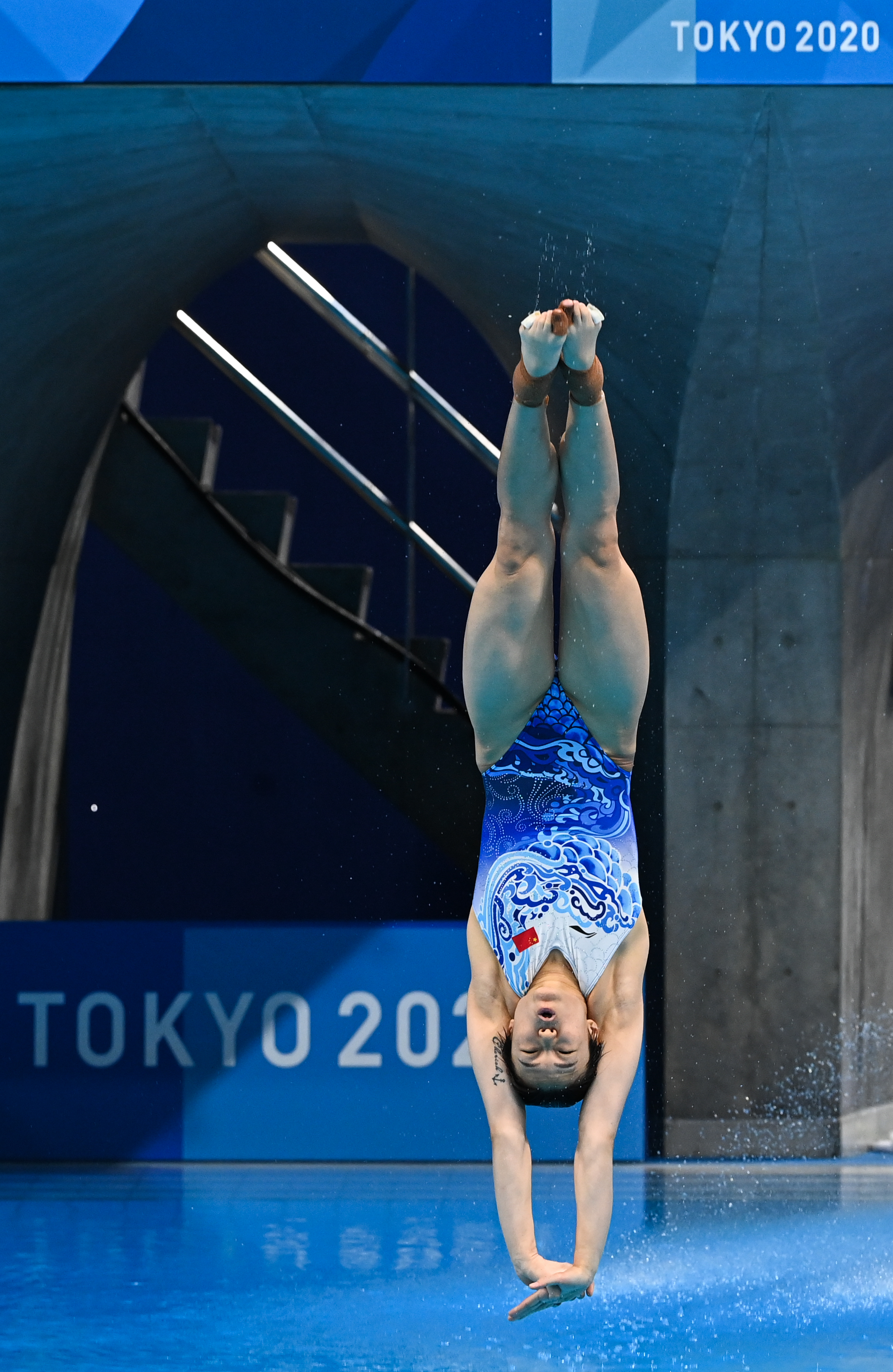 跳水——女子单人三米跳板预赛赛况