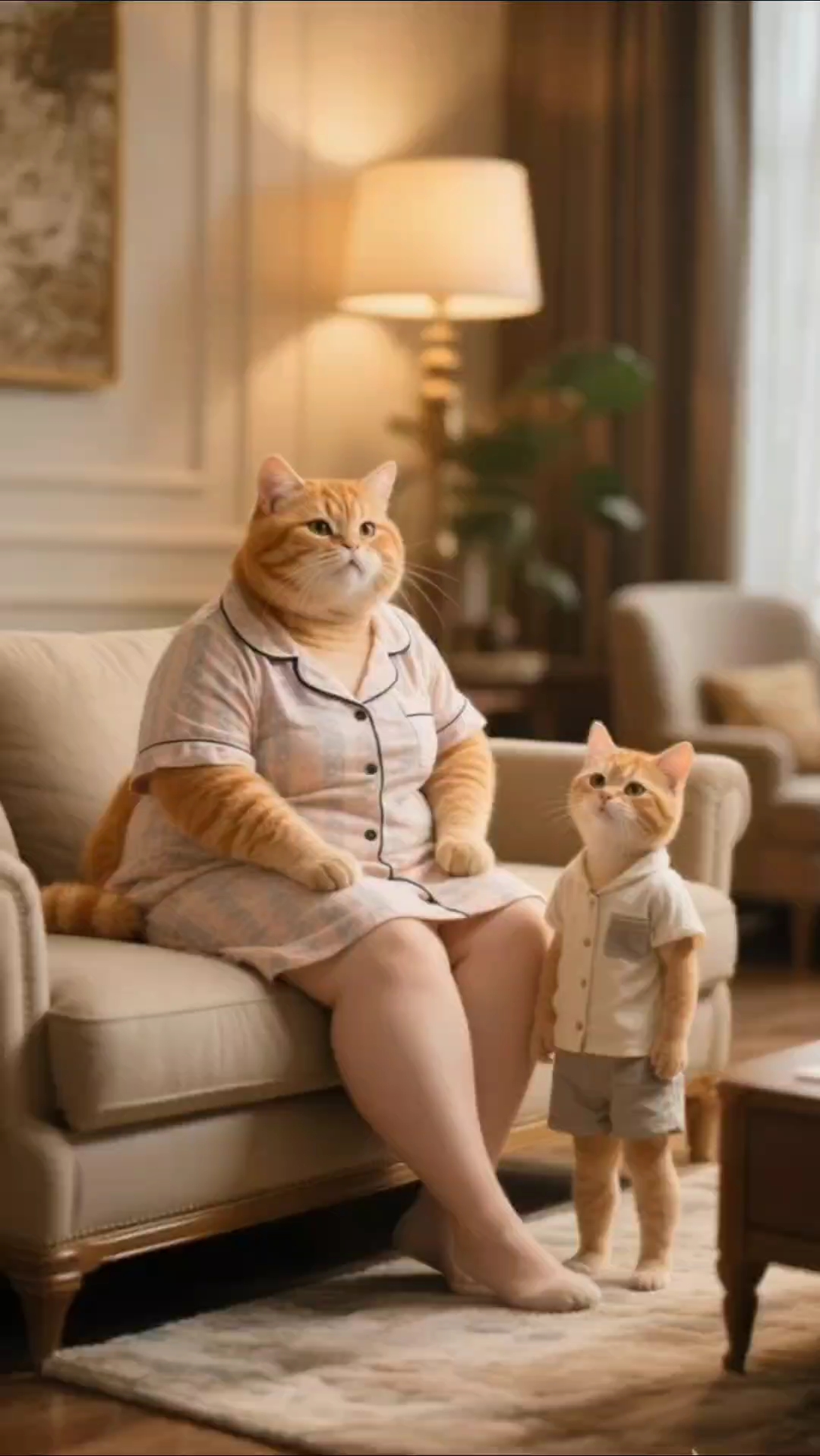 猫妈妈和猫咪对话真搞笑