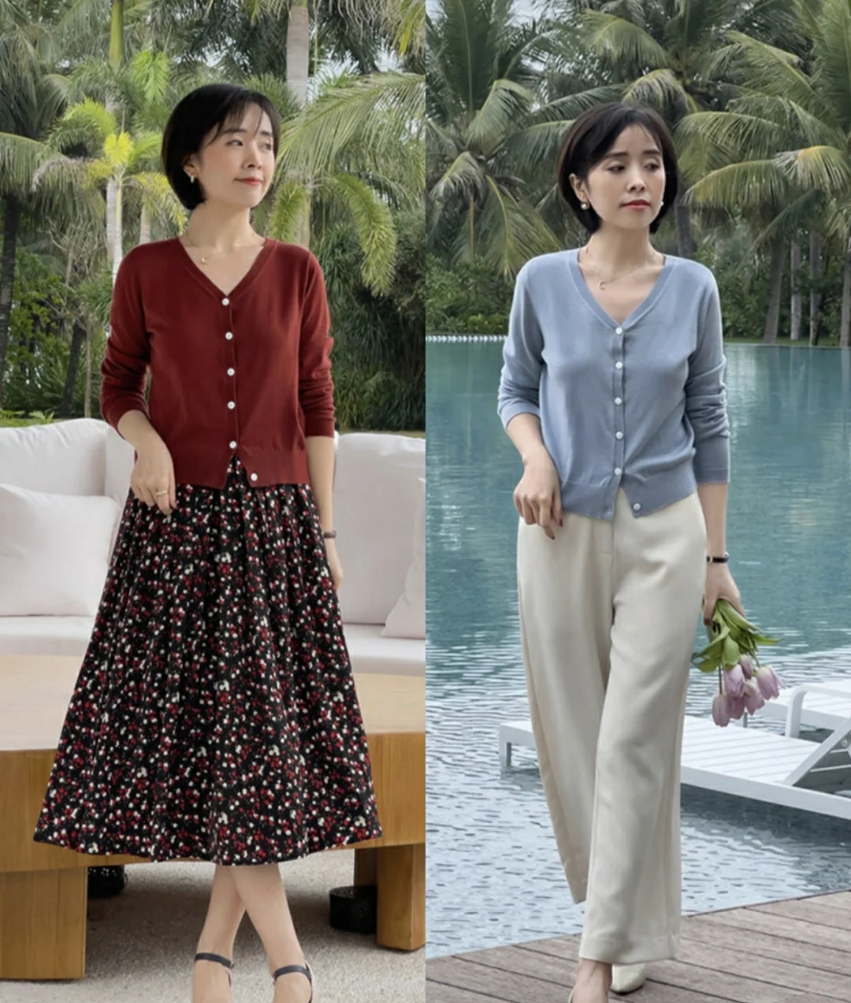 真正懂穿搭的中年女人,春夏交替少不了这"1裙3衣",时髦又高级