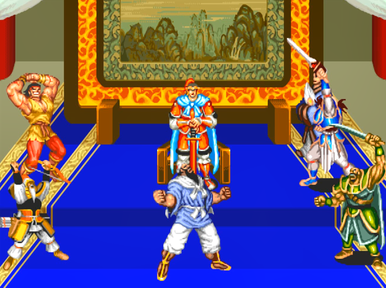 街机三国志2招式赏析,张飞的一招让男性玩家学会并应用!