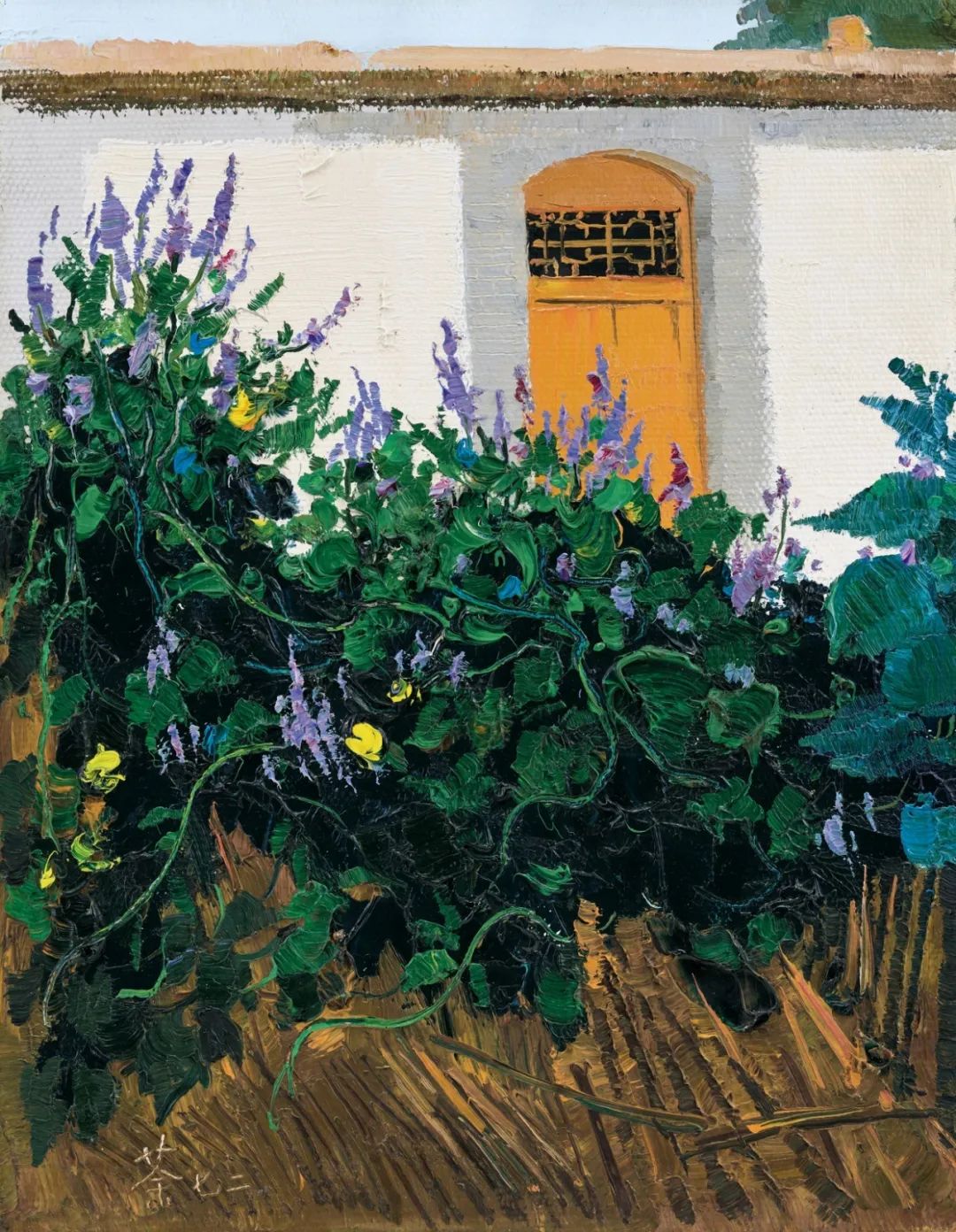 吴冠中给妻子的情诗|油画《丁香》2000万嘉德香港易手