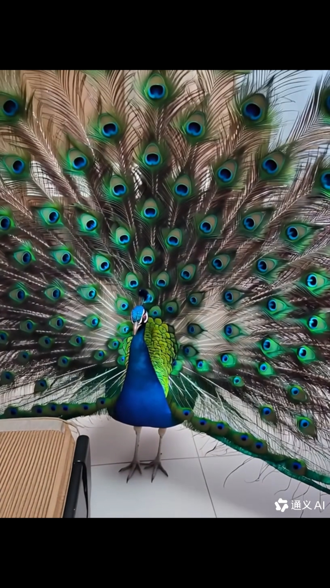 ai画图:图生视频:通义ai:孔雀开屏
