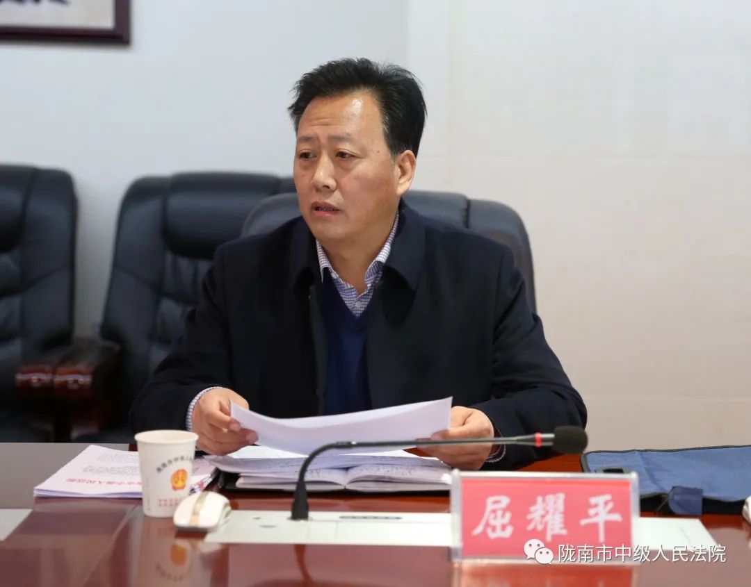 【陇法要闻】田鸿调研市法院信访工作