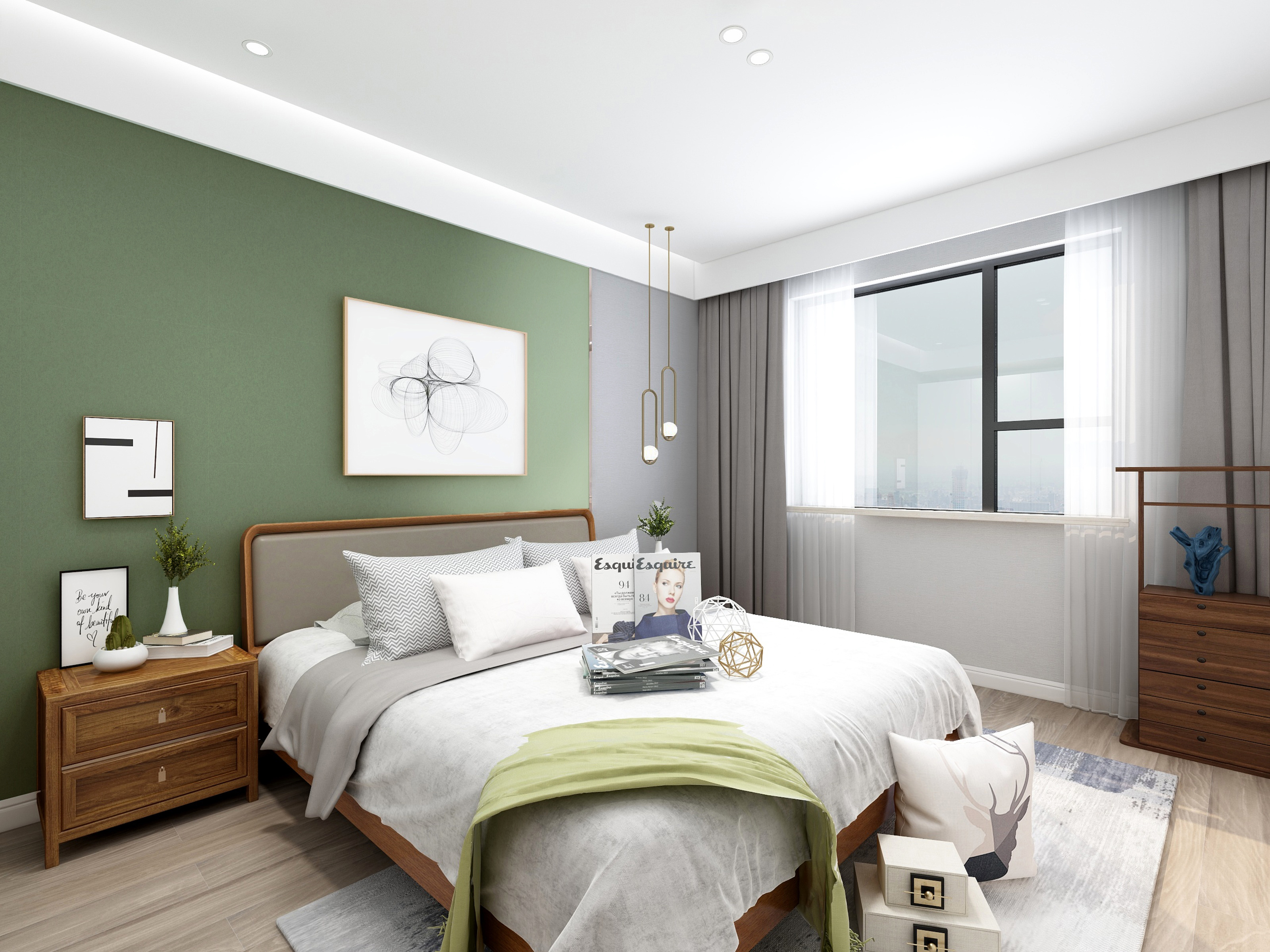 证券大厦140平米北欧风格四居室装修效果图