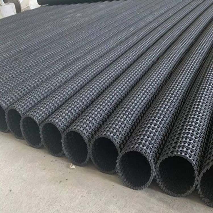 曲纹网状pe硬式透水管φ50 75 90 110 160 200 300mm