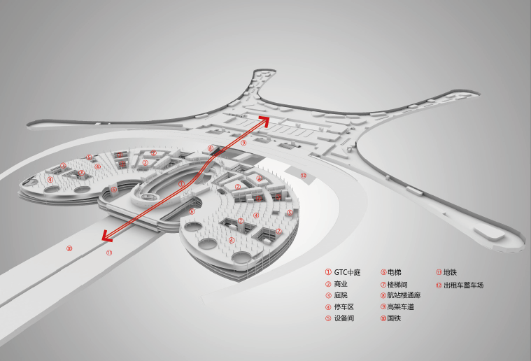 兰州中川机场平面图图片