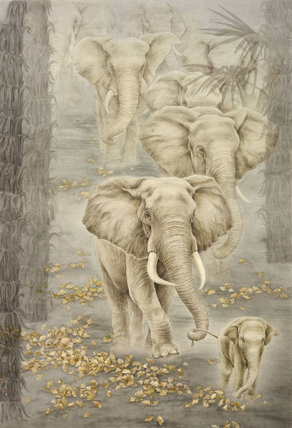 「作品欣赏」淡烟流水画屏幽,女画家崔连文的花鸟作品