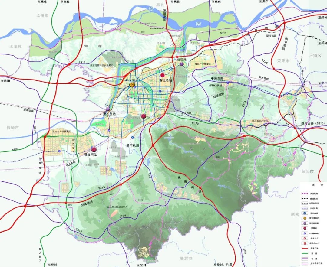 交通目标 构建内畅外捷的"3060"交通圈 60分钟的郑洛交通圈 30分钟的