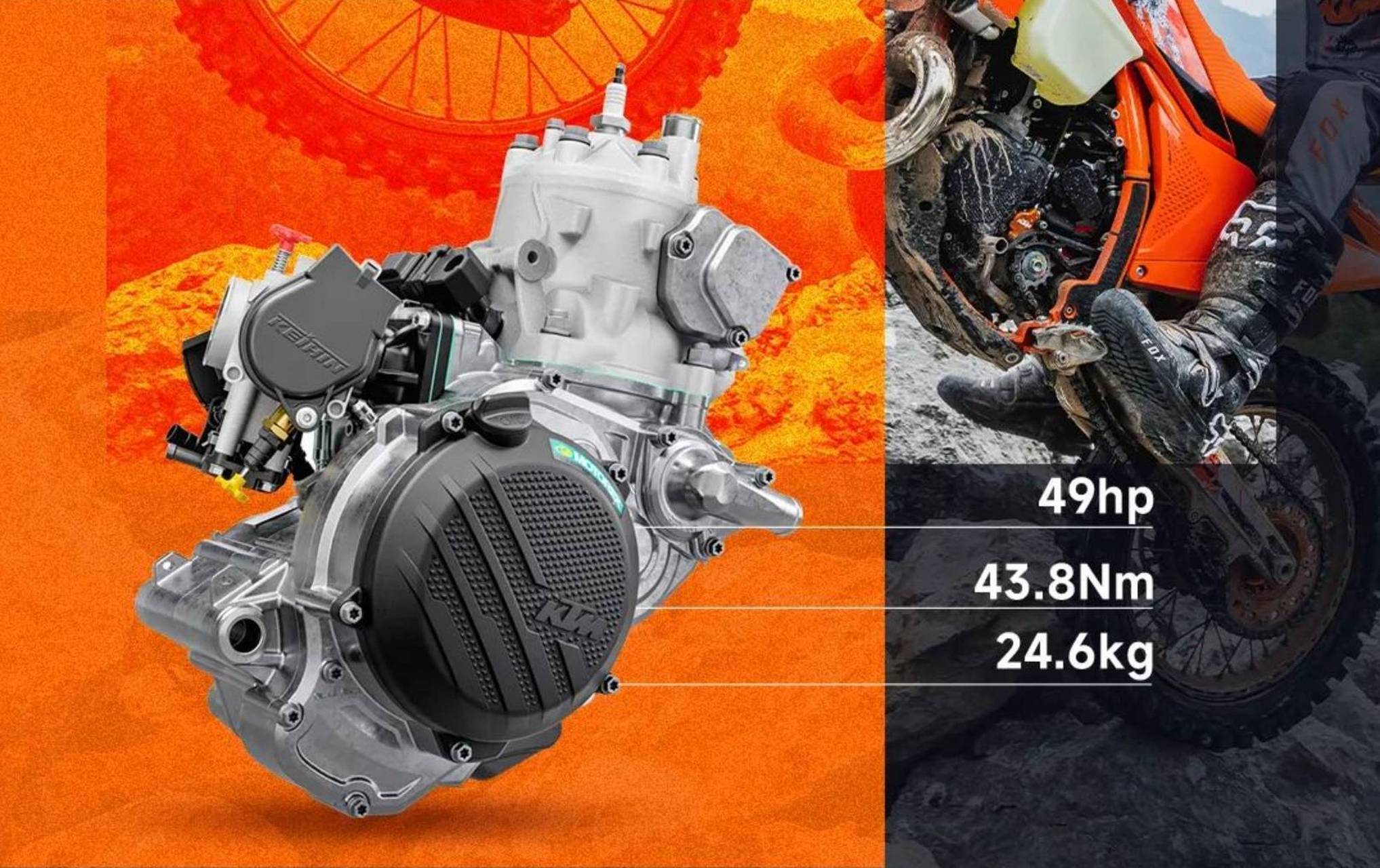 2024款ktm300exchardenduro版车型是为硬耐力赛打造的,售价为105,800