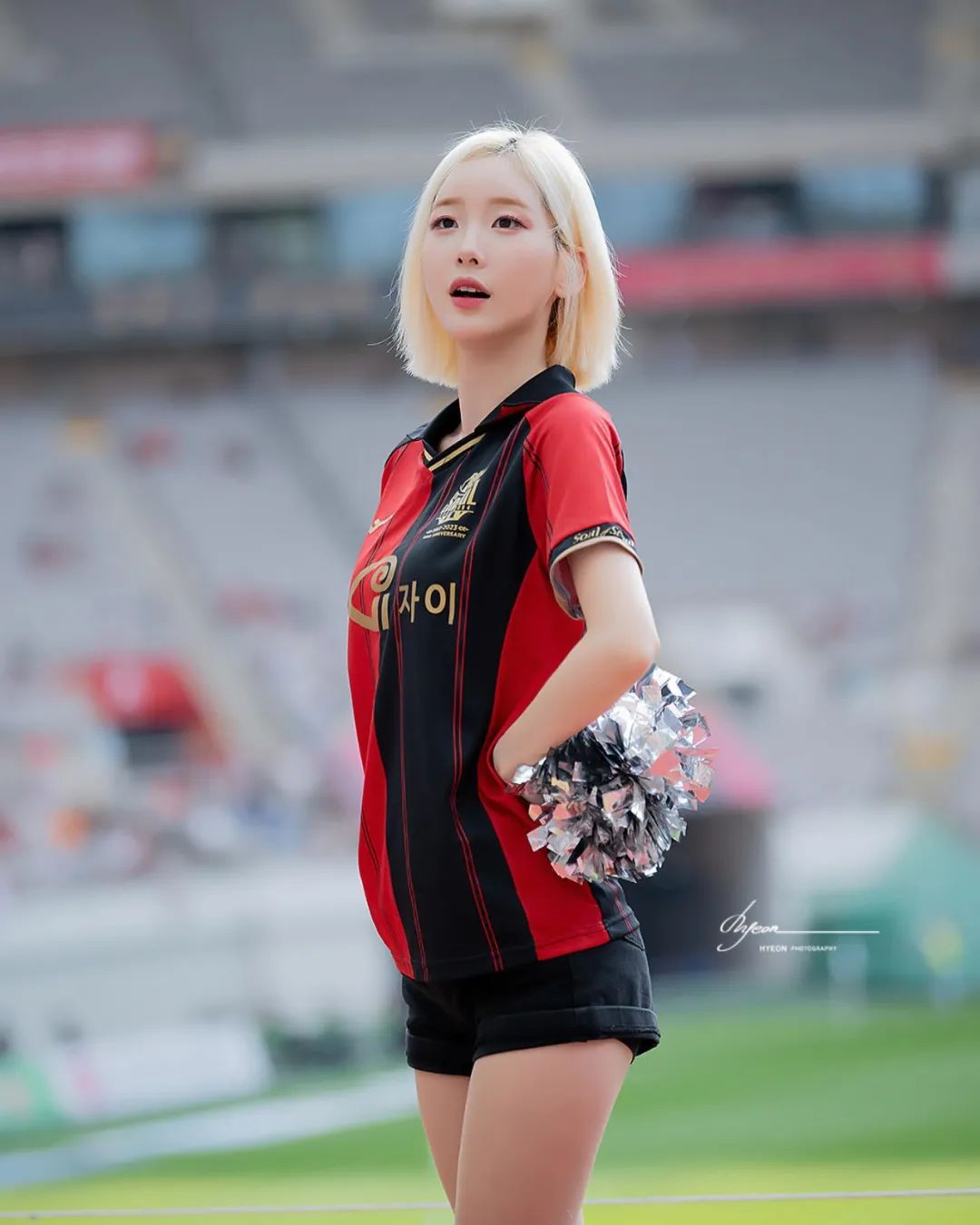 徐贤淑|韩国啦啦队女神,标志性的金色短发