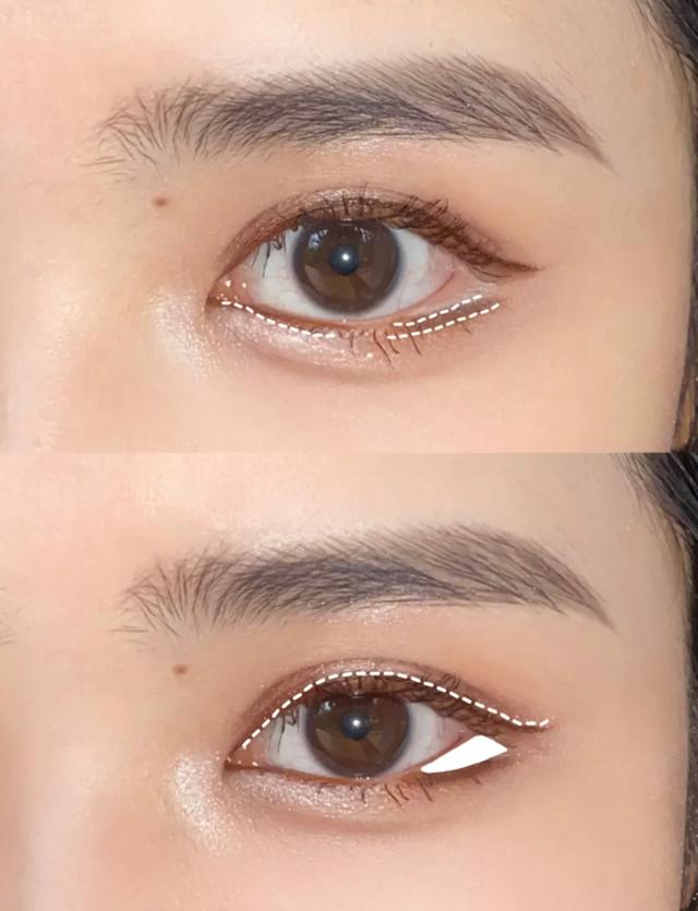 超简单放大两倍眼睛?新手眼睑下至妆学起来