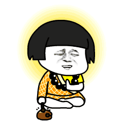 敲木鱼gif动态表情_可爱敲木鱼的表情图片