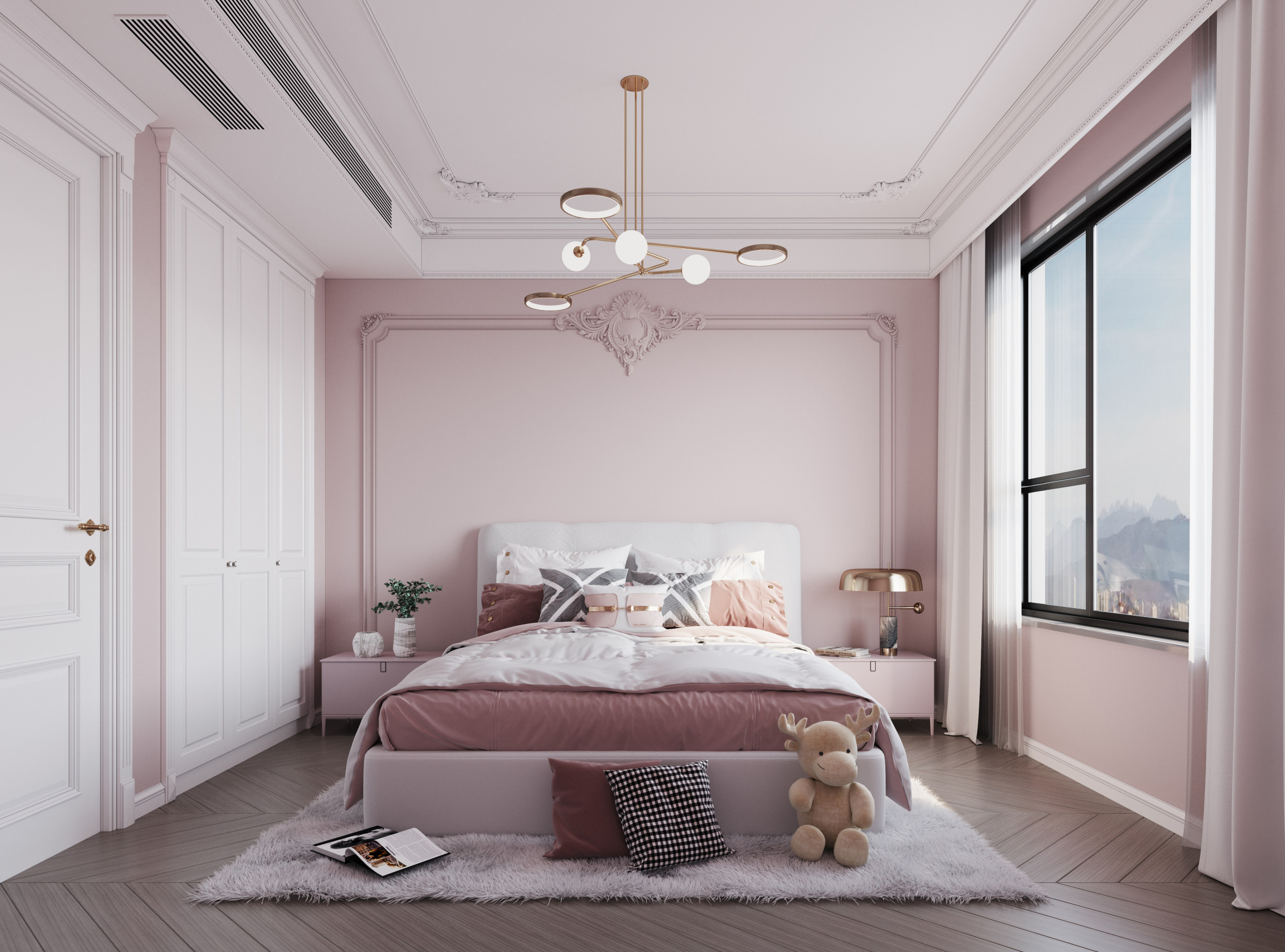 中航城300平米法式轻奢风格复式楼装修案例