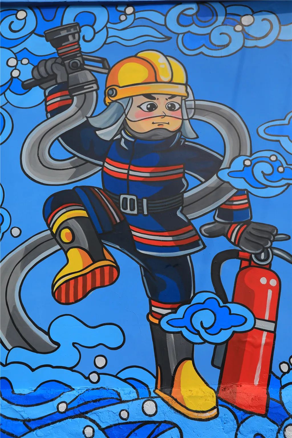 喂!消防员蜀黍喊你来漫画村打卡啦!