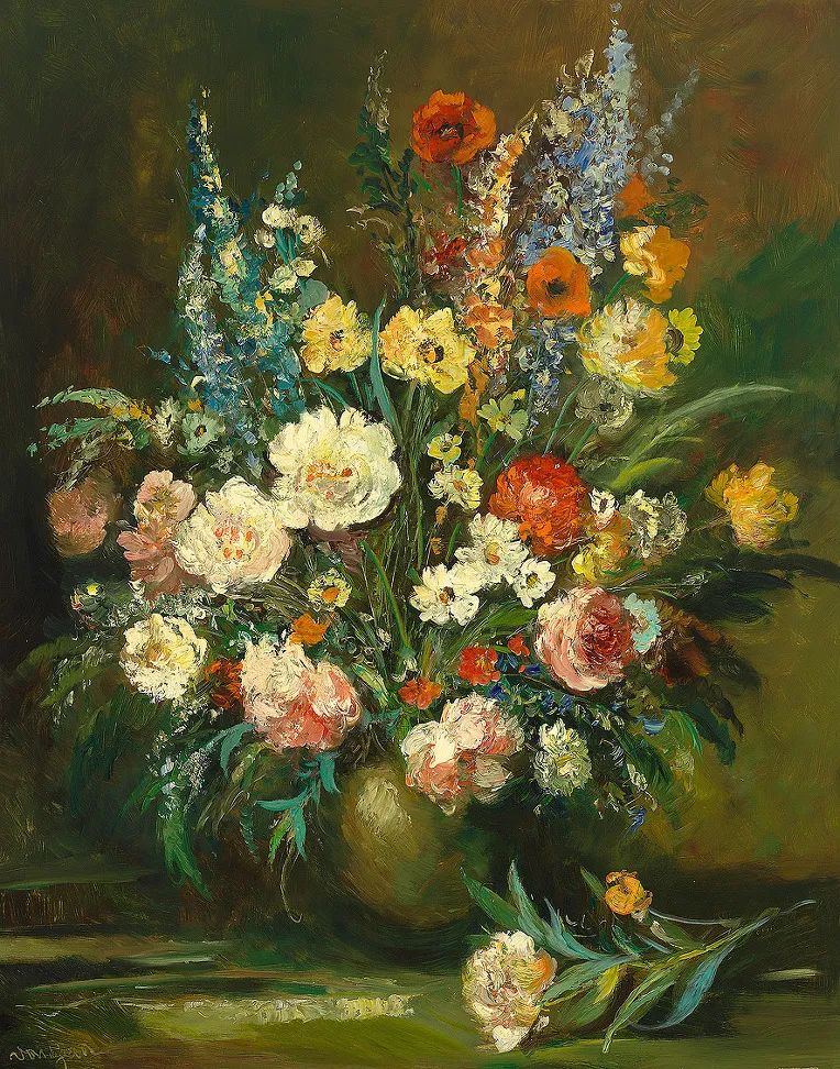 一组非常漂亮的花卉静物,美美美︱艺术名画