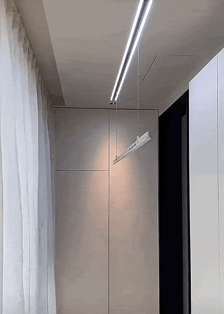 隐形晾衣架颜值和功能都有了