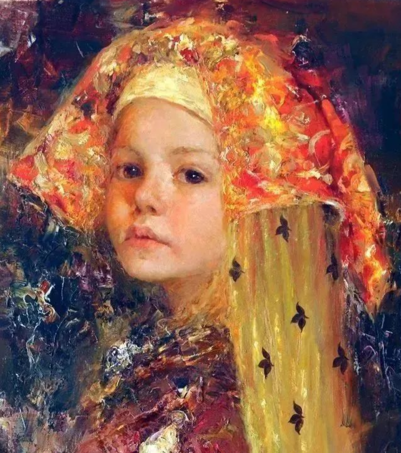 用色大胆,肤色柔美的俄罗斯美女人物油画︱女画家安吉丽卡的作品