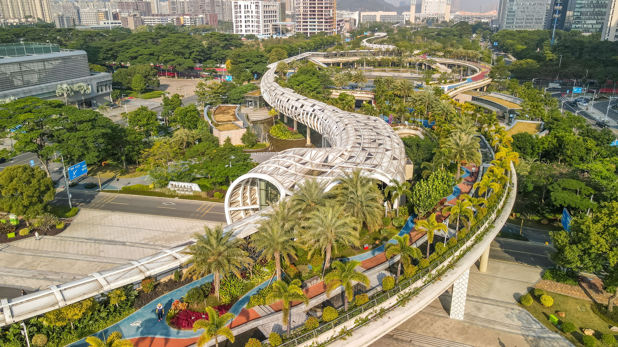 顺德城市新地标,航拍下的金凤凰广场,景观太震撼了