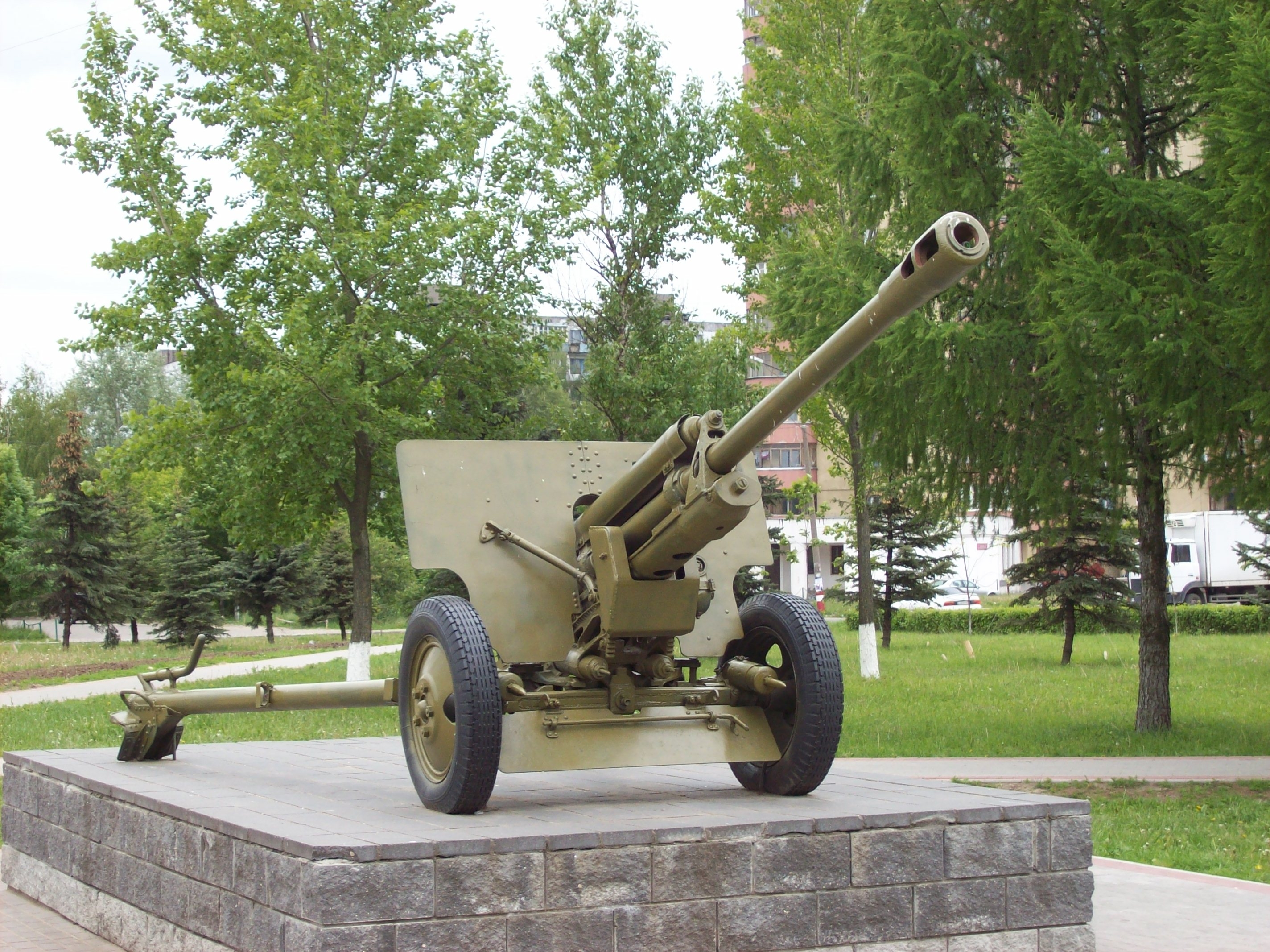 二战苏联107mm加农炮图片