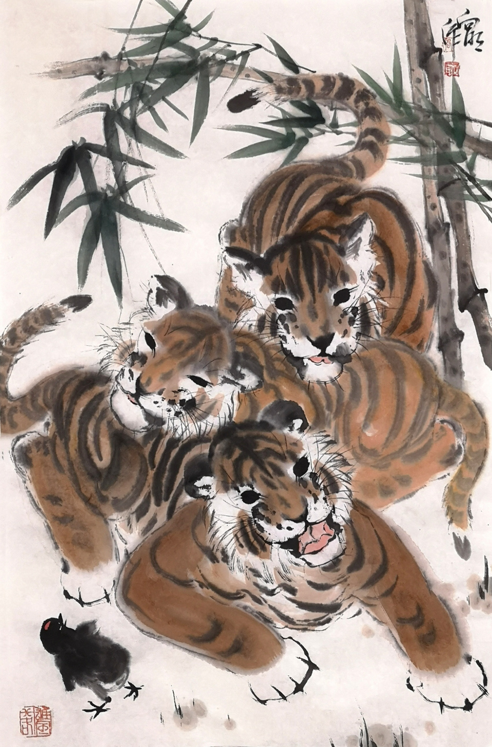 「百年传承」闪耀中华·虎啸生风——画家向明艺术作品展