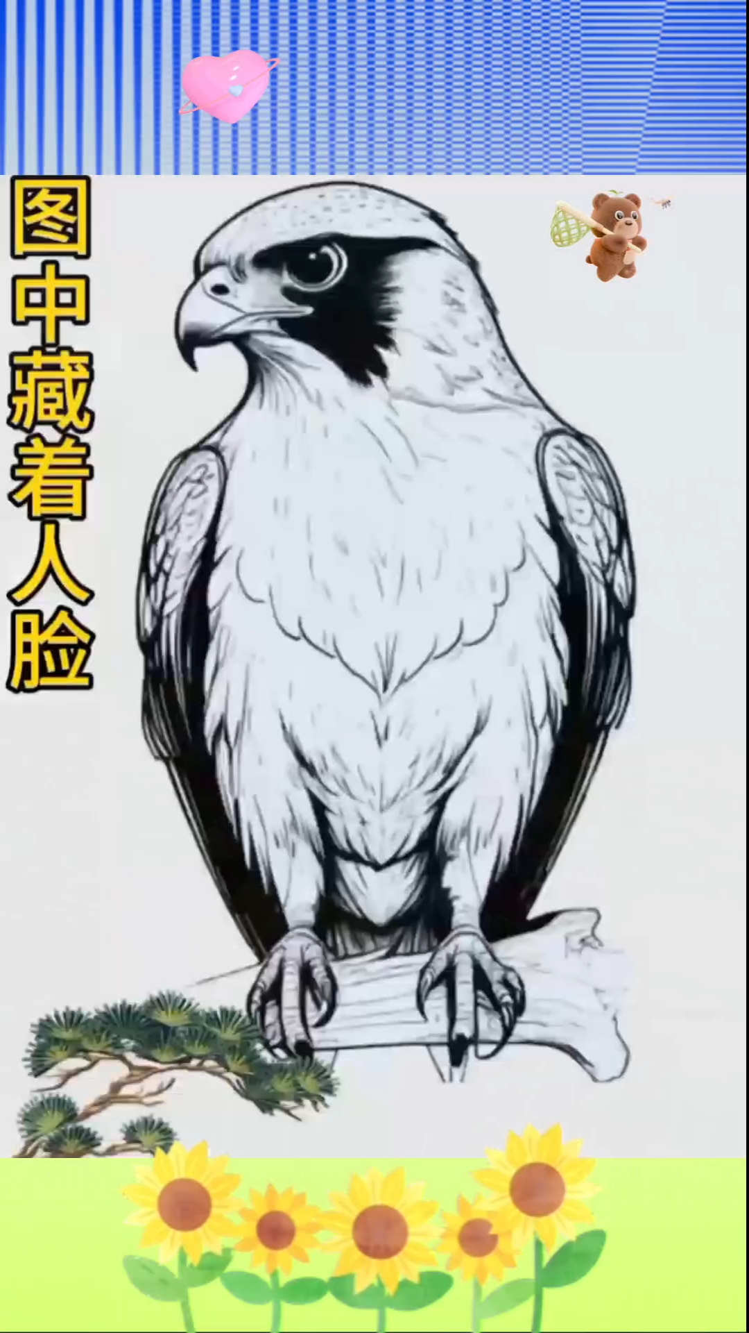 图中隐藏着人脸,你能找到吗