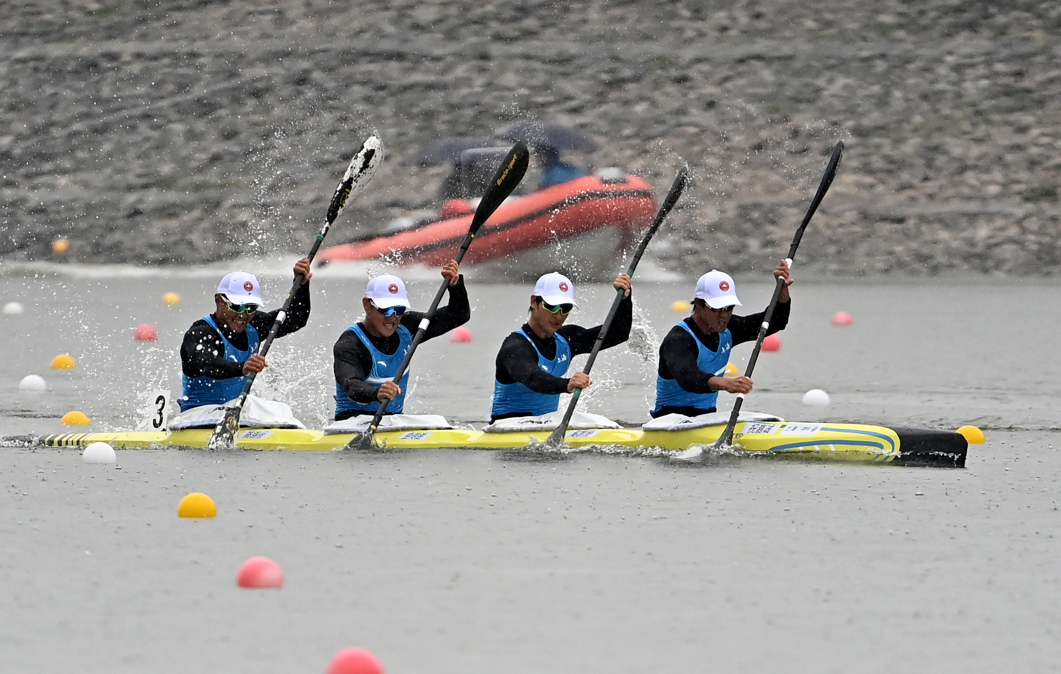 皮划艇静水——男子500米四人皮艇决赛赛况