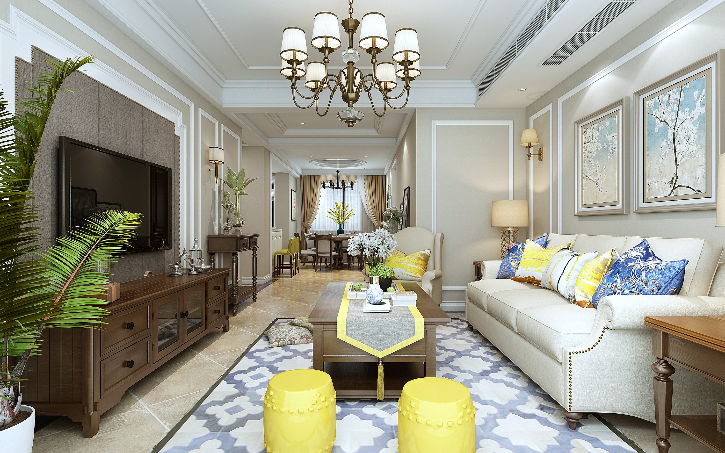 122㎡国华御翠园小美风格,精致了空间,也温暖了人生