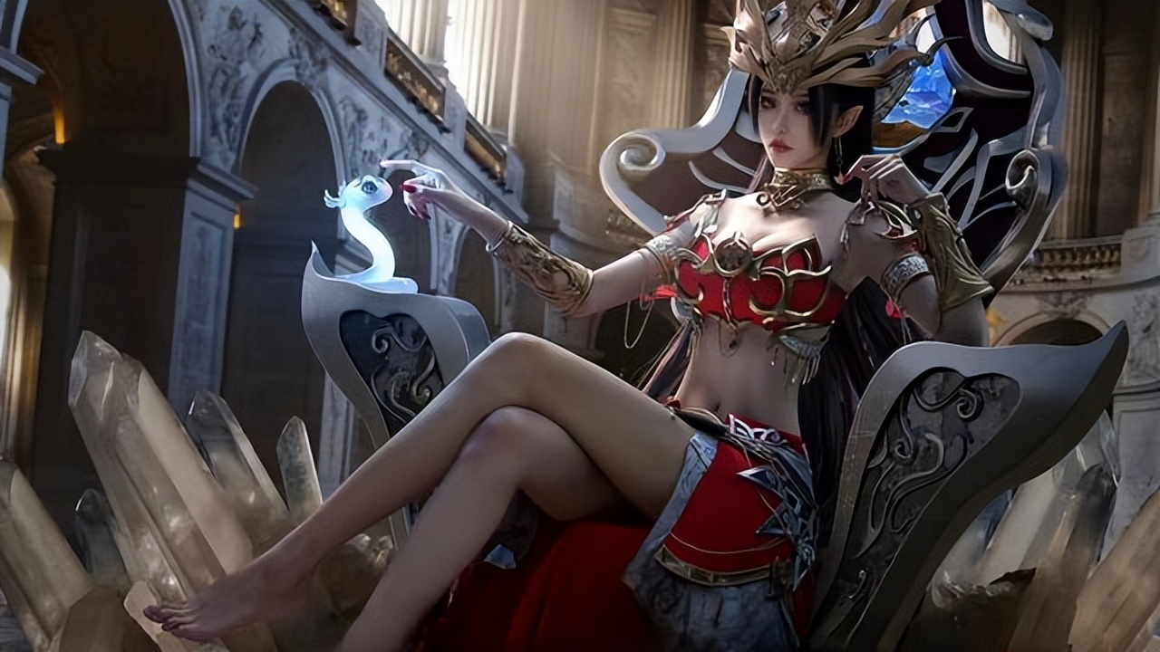 斗破,这大概是最强美杜莎cos,蛇尾完美驾驭,身材比动漫还惊人