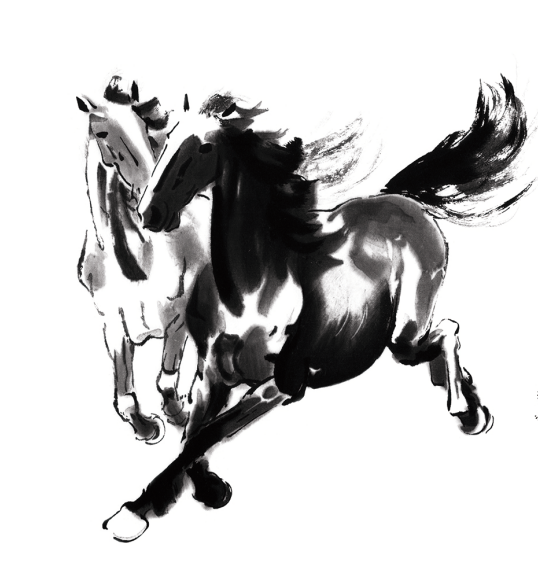 中国画马名家郑群才