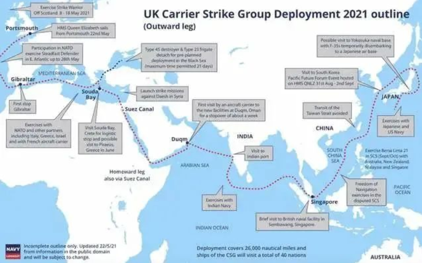 英国航母路线图图片