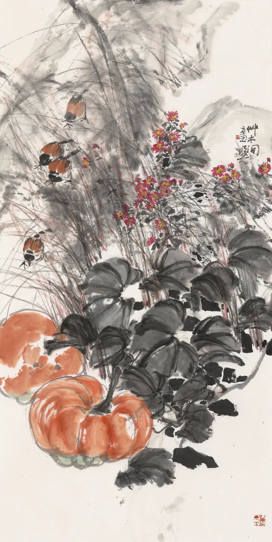 虎跃迎春——马顺先国画水墨艺术作品欣赏