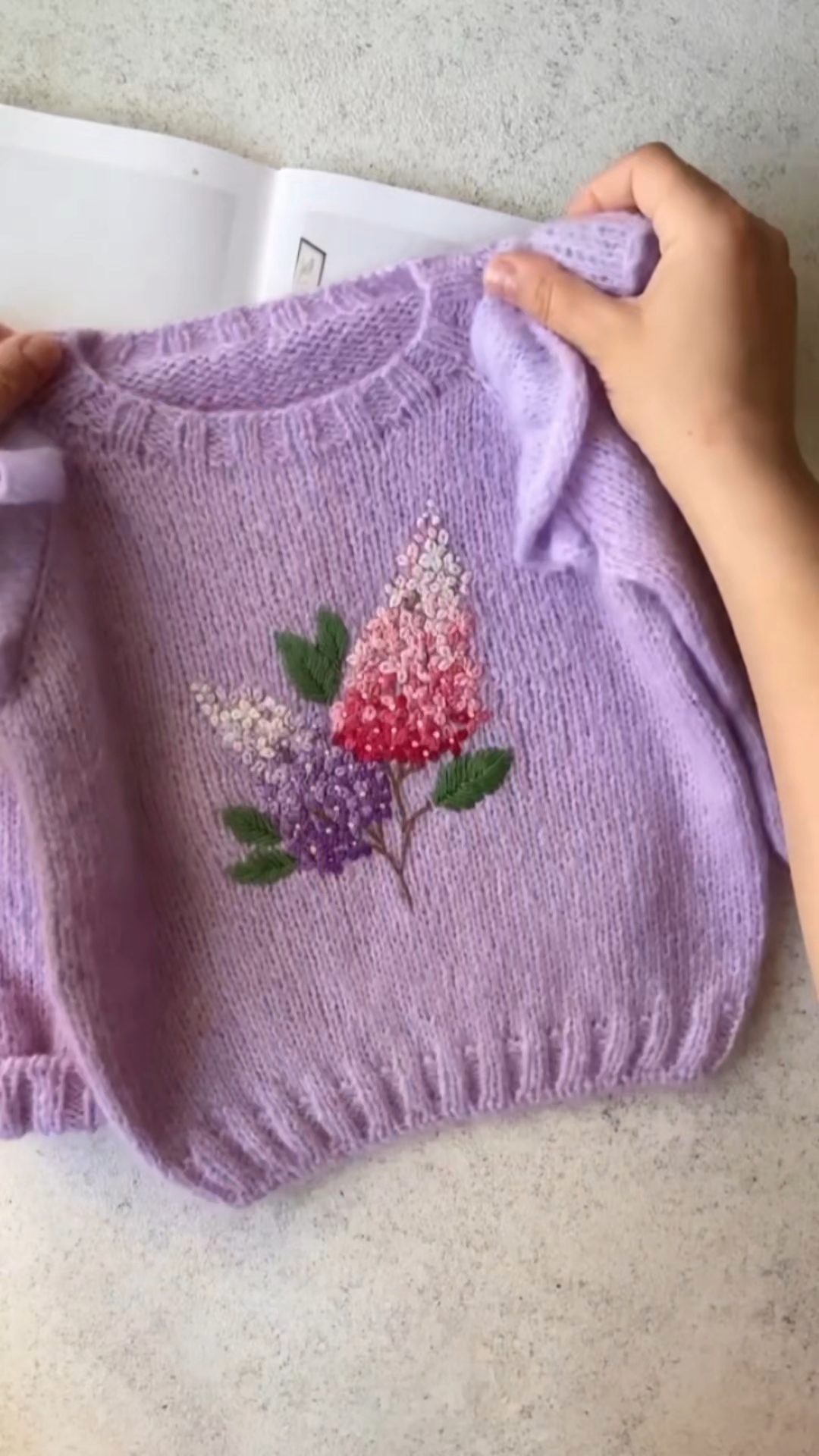 唯美的毛衣刺绣