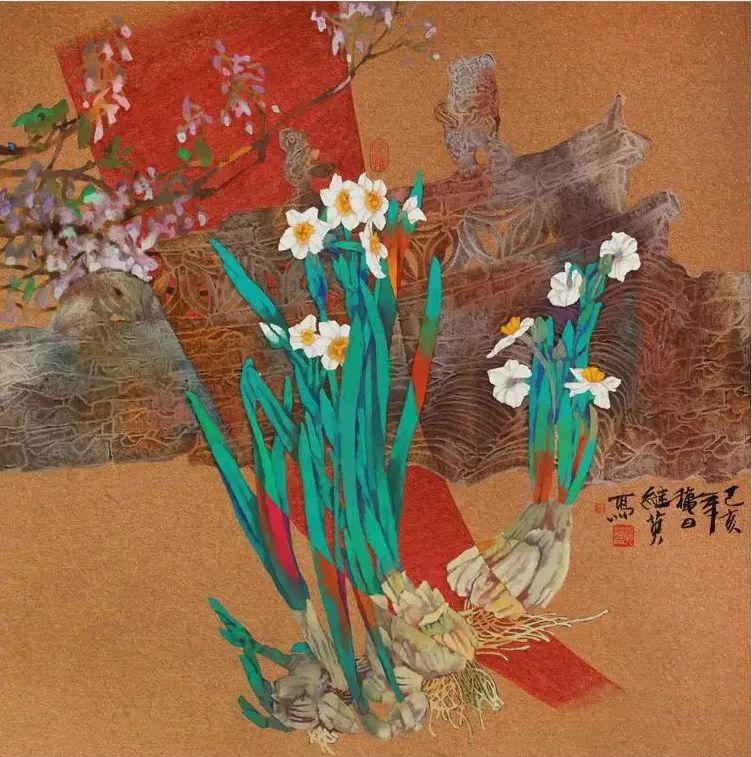 「津门网」郭继英:重彩画的随类赋彩