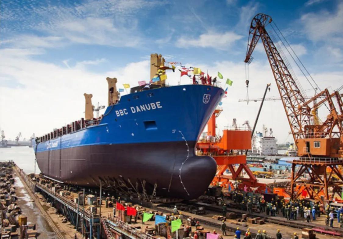 中国造船业突飞猛进!国际累计订单量赶超韩国