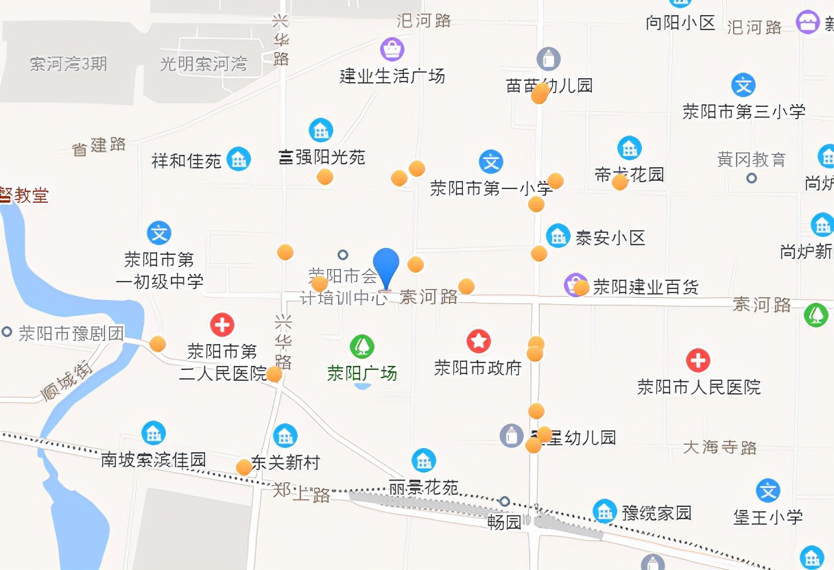 荥阳市乡镇地图图片