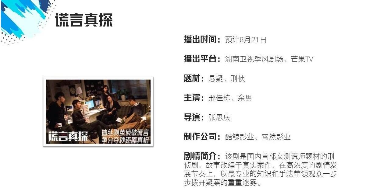 "抄袭"重案六组,《谎言真探》能否再创刑侦剧辉煌,拭目以待!