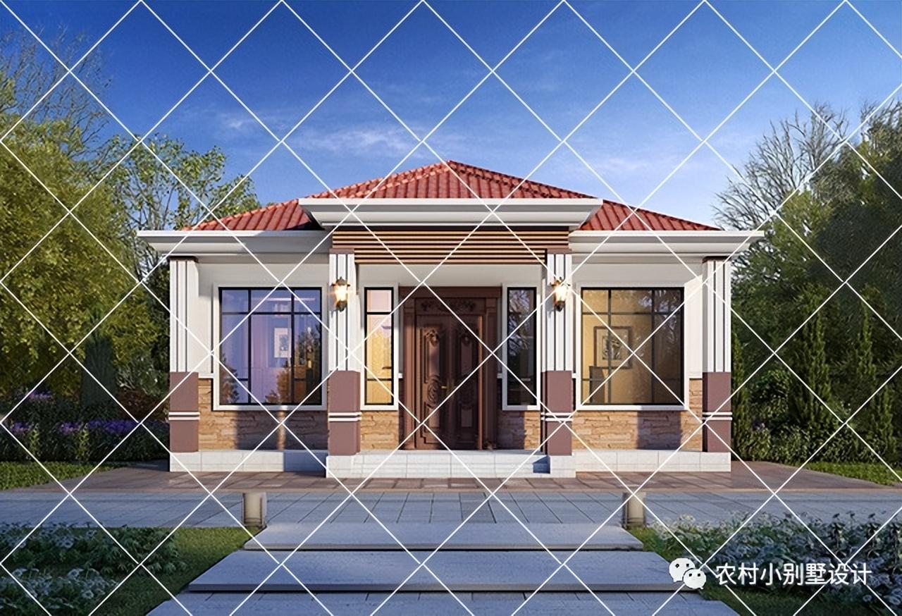 28款一层欧式别墅,造型优美简约,农村养老房的最佳选择!