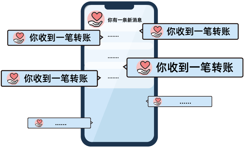 钱到账的表情图片图片