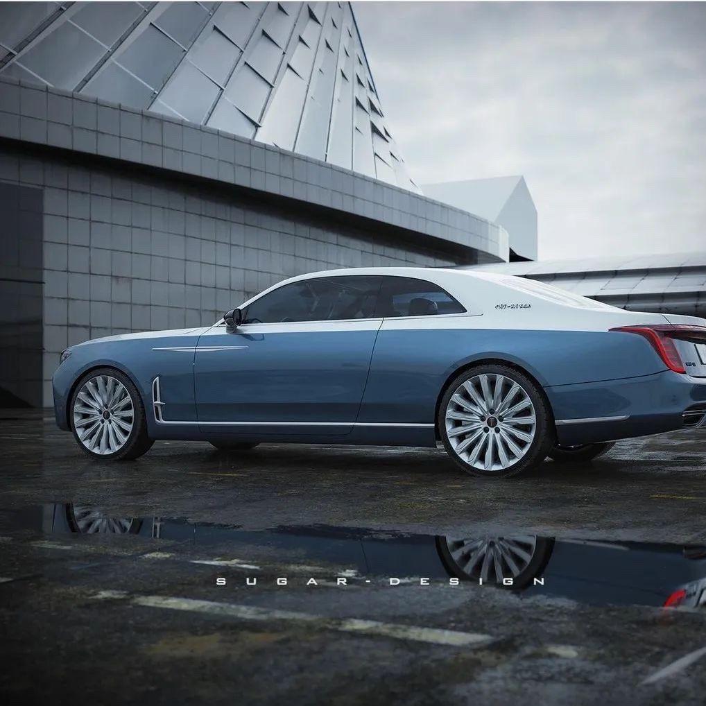 一汽红旗"h9"双门轿跑版现身!配3.0t 双配色,颜值盖过奔驰cle