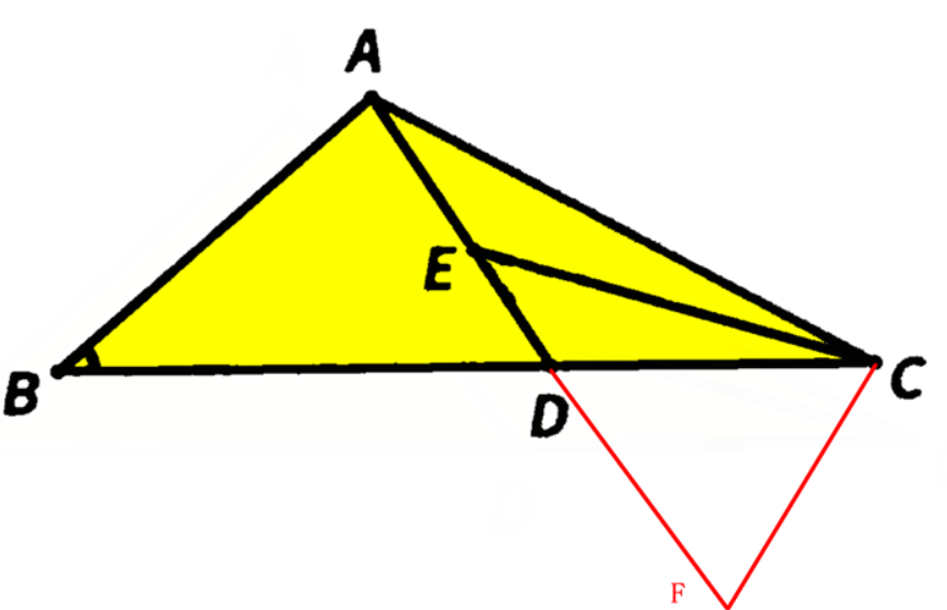 d是bc上一个点,ad=cd,e为ad上一个点,∠b=∠ced,求证ab=ce