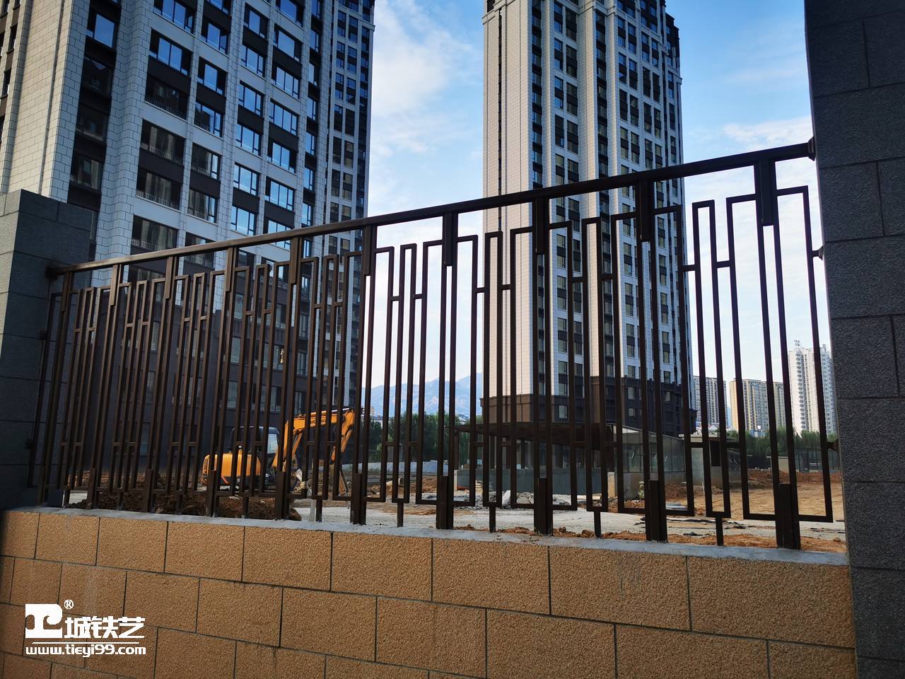 高档小区适用的中式铁艺围墙护栏内附优化建议tw2275实景拍摄