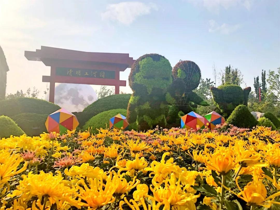 在梁君宿迎花节,香风十里动菊城